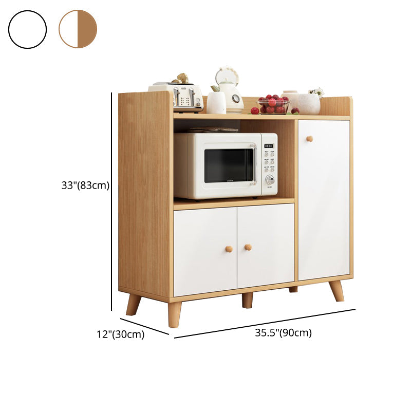 Contemporary Sideboard Engineered Wood Dining Sideboard Table with Storage Clearhalo 'buffet_sideboard' 'Buffets & Sideboards' 'furn' 'furn_buffet_sideboard' 'Furniture' 'Kitchen & Dining Furniture' 5439288