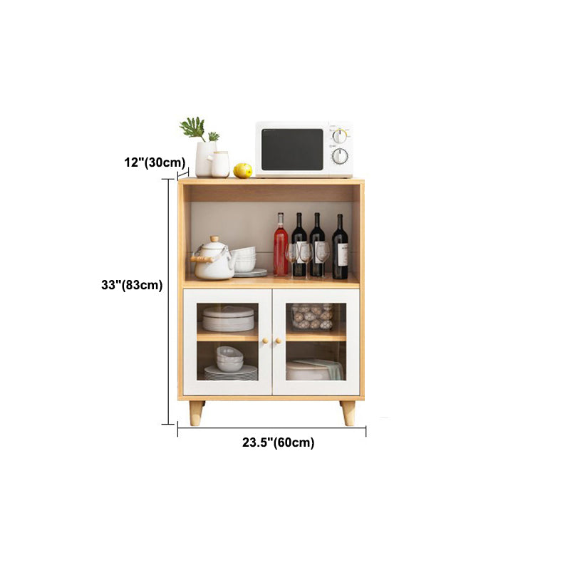 Contemporary Sideboard Engineered Wood Dining Sideboard Table with Storage Clearhalo 'buffet_sideboard' 'Buffets & Sideboards' 'furn' 'furn_buffet_sideboard' 'Furniture' 'Kitchen & Dining Furniture' 5439293