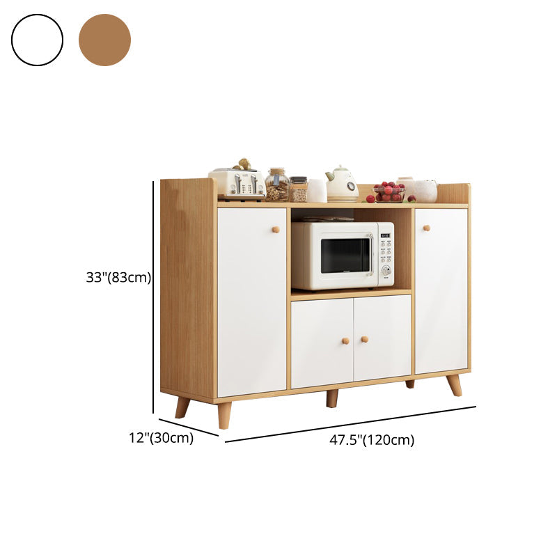 Contemporary Sideboard Engineered Wood Dining Sideboard Table with Storage Clearhalo 'buffet_sideboard' 'Buffets & Sideboards' 'furn' 'furn_buffet_sideboard' 'Furniture' 'Kitchen & Dining Furniture' 5439295