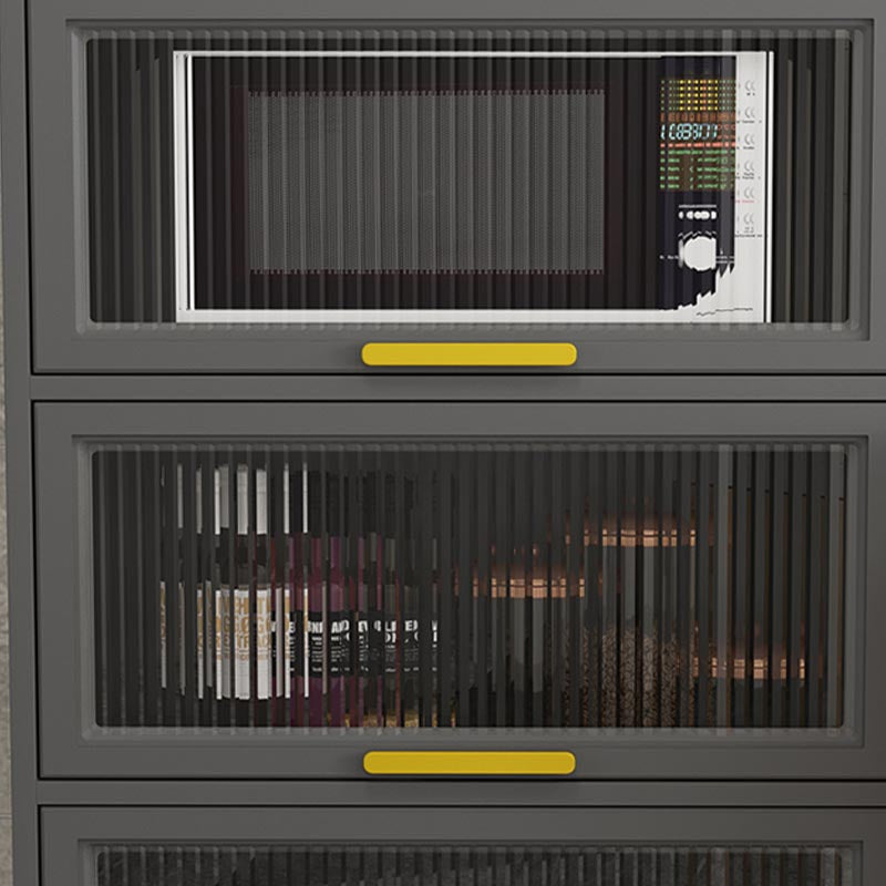 Manufactured Wood Dining Server Glam Glass Doors Server for Home Clearhalo 'buffet_sideboard' 'Buffets & Sideboards' 'furn' 'furn_buffet_sideboard' 'Furniture' 'Kitchen & Dining Furniture' 5439304