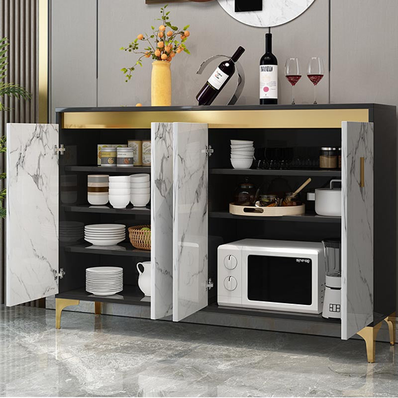 Scaffali sideboard in legno ingegnerizzato glam sideboard