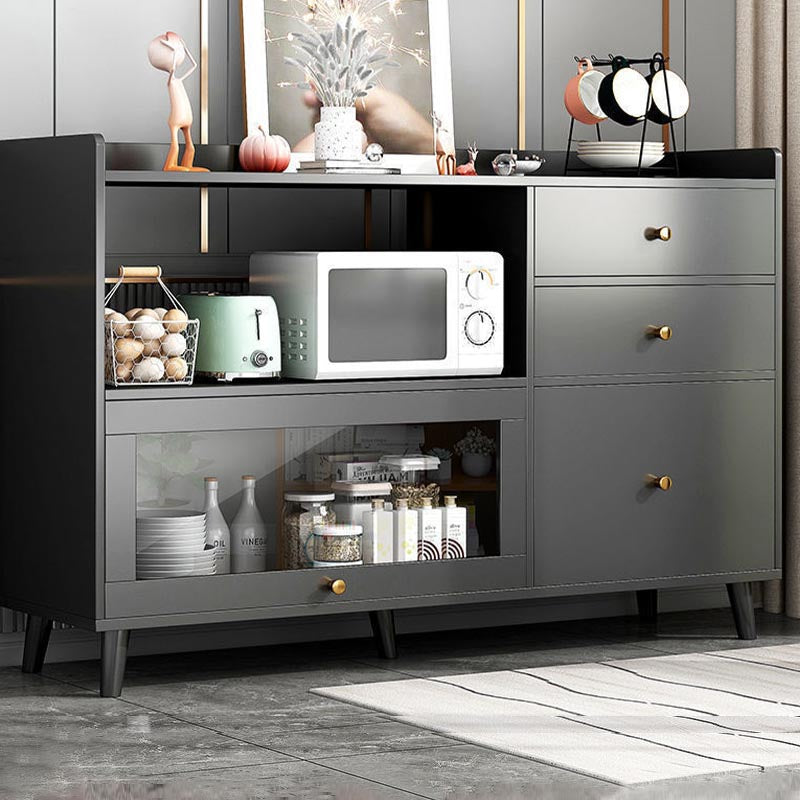 Engineered Wood Modern Sideboard Kitchen Dining Room Sideboard Clearhalo 'buffet_sideboard' 'Buffets & Sideboards' 'furn' 'furn_buffet_sideboard' 'Furniture' 'Kitchen & Dining Furniture' 5439353