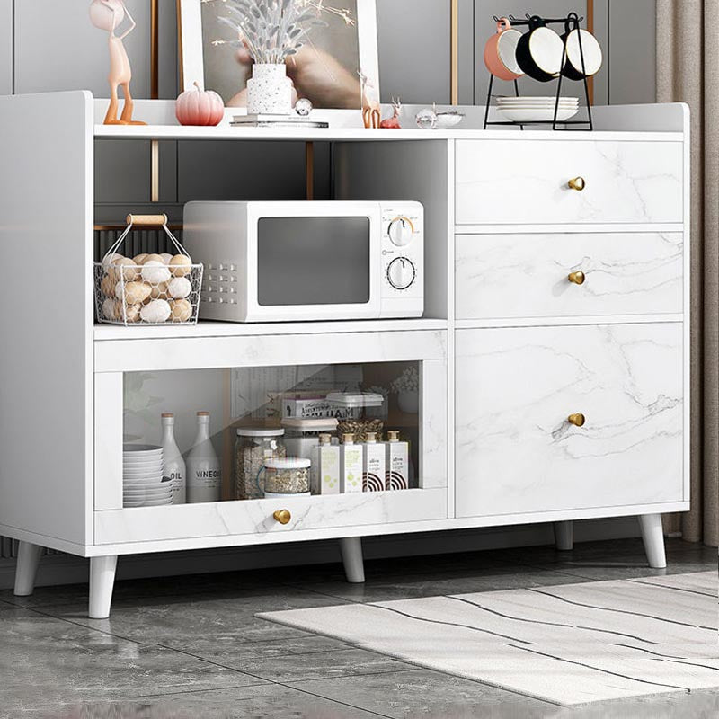 Engineered Wood Modern Sideboard Kitchen Dining Room Sideboard Clearhalo 'buffet_sideboard' 'Buffets & Sideboards' 'furn' 'furn_buffet_sideboard' 'Furniture' 'Kitchen & Dining Furniture' 5439354