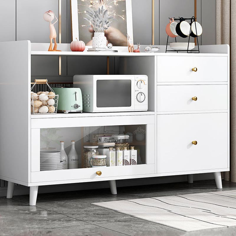 Engineered Wood Modern Sideboard Kitchen Dining Room Sideboard Clearhalo 'buffet_sideboard' 'Buffets & Sideboards' 'furn' 'furn_buffet_sideboard' 'Furniture' 'Kitchen & Dining Furniture' 5439355