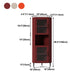 Modern MDF Server Buffet Living Room Glass Doors Cabinet Buffet for Home