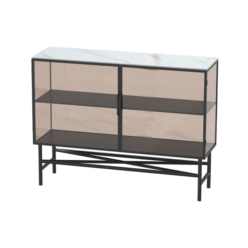 Modern Style Sideboard with Metal Legs Storage Sideboard for Kitchen Bar Clearhalo 'buffet_sideboard' 'Buffets & Sideboards' 'furn' 'furn_buffet_sideboard' 'Furniture' 'Kitchen & Dining Furniture' 5439452