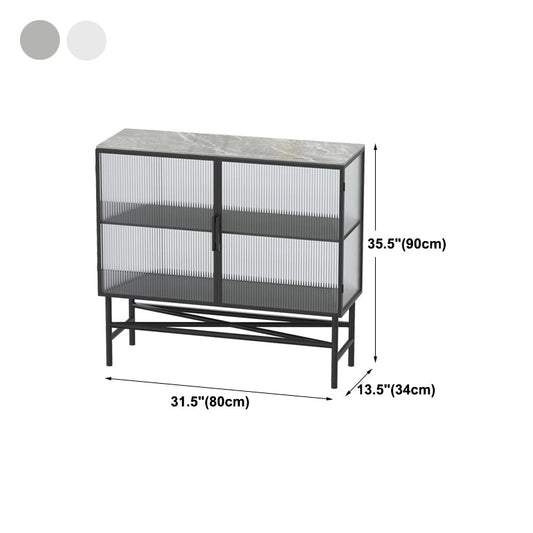 Modern Style Sideboard with Metal Legs Storage Sideboard for Kitchen Bar Clearhalo 'buffet_sideboard' 'Buffets & Sideboards' 'furn' 'furn_buffet_sideboard' 'Furniture' 'Kitchen & Dining Furniture' 5439459
