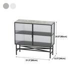 Modern Style Sideboard with Metal Legs Storage Sideboard for Kitchen Bar Clearhalo 'buffet_sideboard' 'Buffets & Sideboards' 'furn' 'furn_buffet_sideboard' 'Furniture' 'Kitchen & Dining Furniture' 5439459