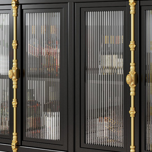 Porte di vetro da 36 "H cucina da cucina server di buffet per soggiorno