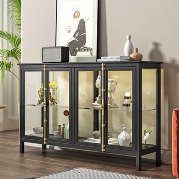 Porte di vetro da 36 "H cucina da cucina server di buffet per soggiorno