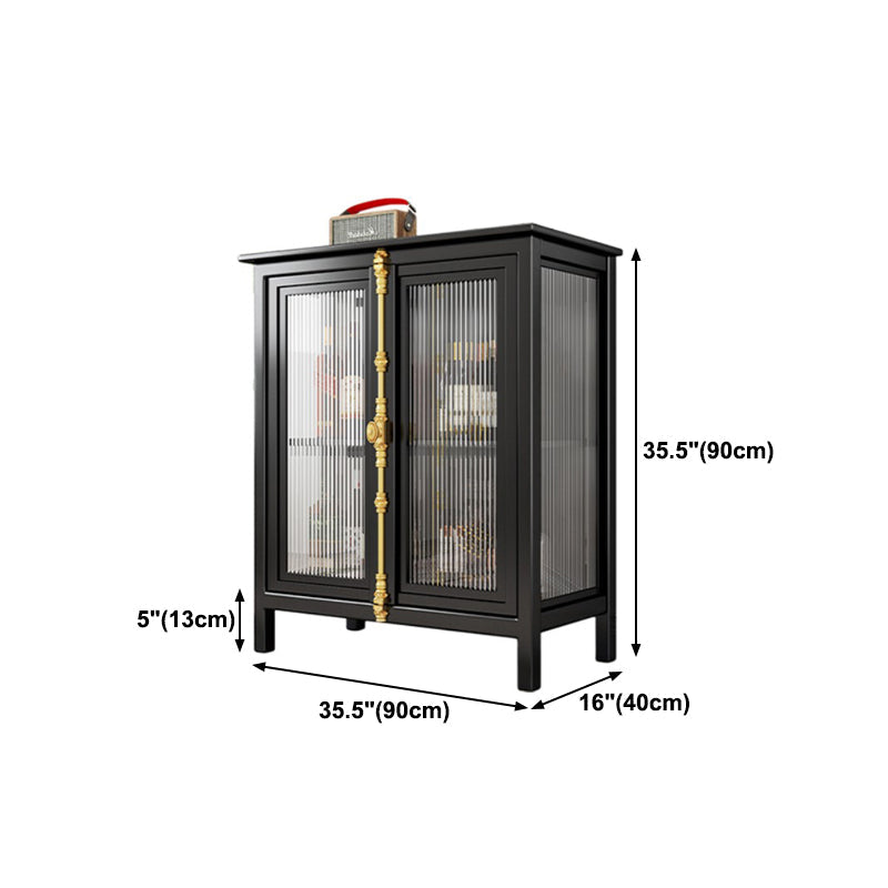 Porte di vetro da 36 "H cucina da cucina server di buffet per soggiorno