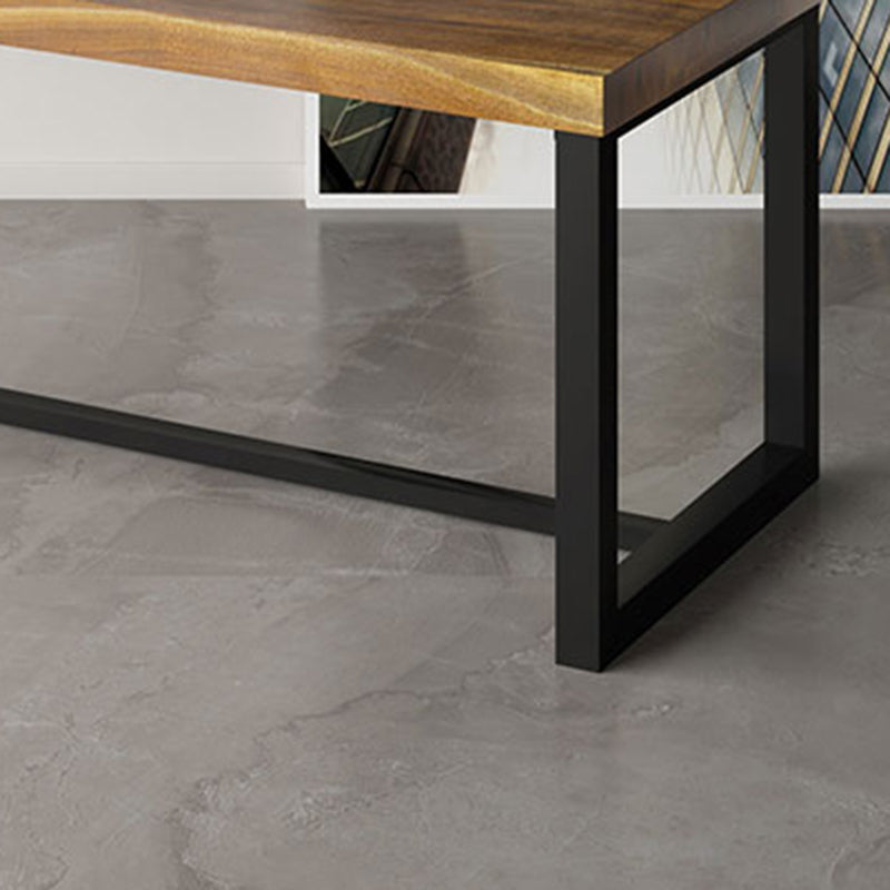 Industrial Rectangular Writing Desk Solid Wood Office Desk for Home Clearhalo 'furn' 'furn_office_desk' 'Furniture' 'Office Desks' 'Office Furniture' 'office_desk' 5439491