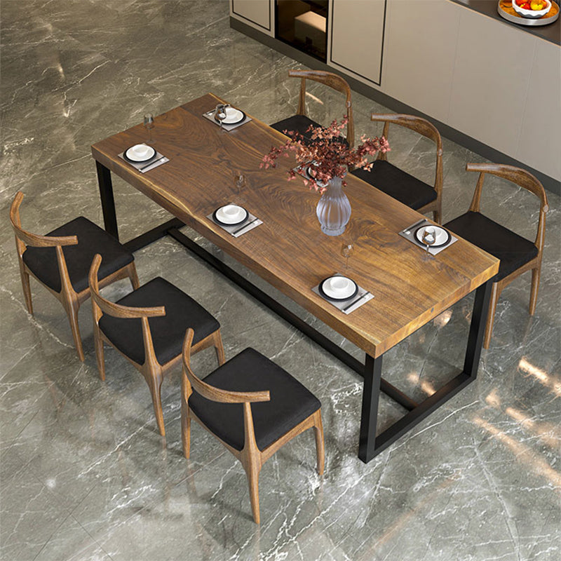 Industrial Rectangular Writing Desk Solid Wood Office Desk for Home Clearhalo 'furn' 'furn_office_desk' 'Furniture' 'Office Desks' 'Office Furniture' 'office_desk' 5439492