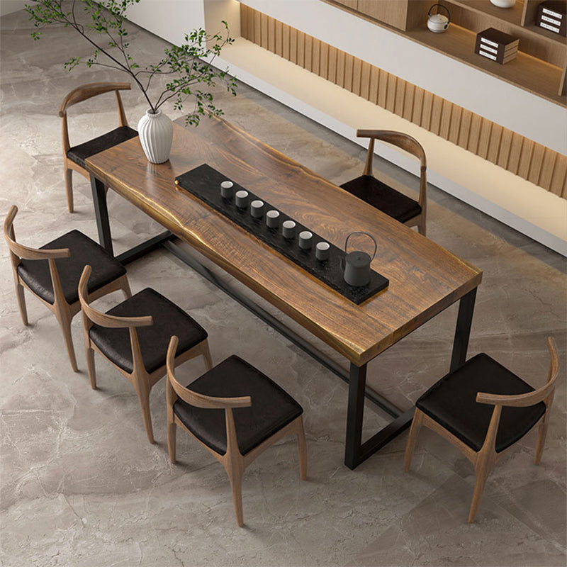 Industrial Rectangular Writing Desk Solid Wood Office Desk for Home Clearhalo 'furn' 'furn_office_desk' 'Furniture' 'Office Desks' 'Office Furniture' 'office_desk' 5439494