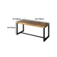 Industrial Rectangular Writing Desk Solid Wood Office Desk for Home Clearhalo 'furn' 'furn_office_desk' 'Furniture' 'Office Desks' 'Office Furniture' 'office_desk' 5439495