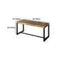 Industrial Rectangular Writing Desk Solid Wood Office Desk for Home Clearhalo 'furn' 'furn_office_desk' 'Furniture' 'Office Desks' 'Office Furniture' 'office_desk' 5439497