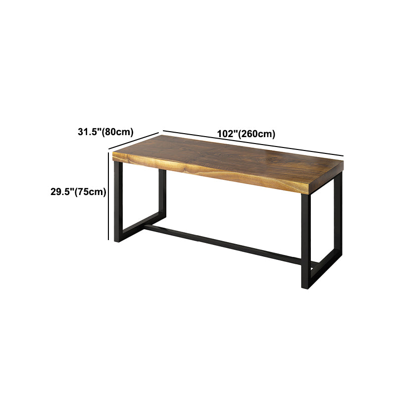 Industrial Rectangular Writing Desk Solid Wood Office Desk for Home Clearhalo 'furn' 'furn_office_desk' 'Furniture' 'Office Desks' 'Office Furniture' 'office_desk' 5439512