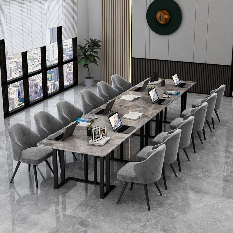 Industrial Home Office Writing Desk Rectangular Sled Base Office Desk Clearhalo 'furn' 'furn_office_desk' 'Furniture' 'Office Desks' 'Office Furniture' 'office_desk' 5439552