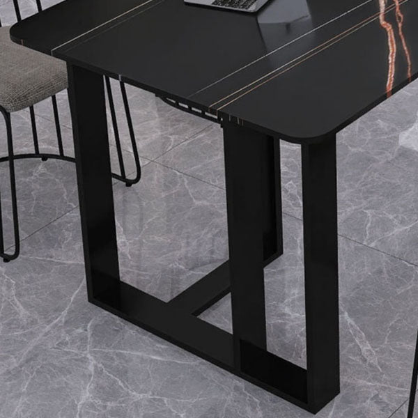 Rectangular Writing Desk Industrial Style Sled Base Office Desk Clearhalo 'furn' 'furn_office_desk' 'Furniture' 'Office Desks' 'Office Furniture' 'office_desk' 5439635