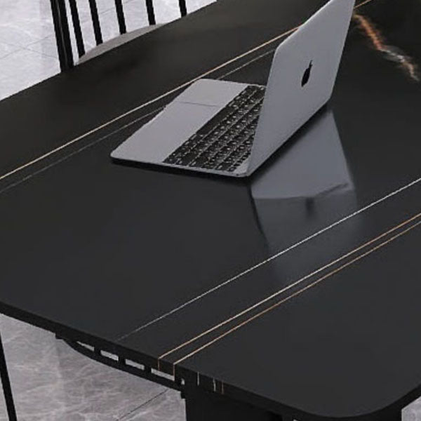 Rectangular Writing Desk Industrial Style Sled Base Office Desk Clearhalo 'furn' 'furn_office_desk' 'Furniture' 'Office Desks' 'Office Furniture' 'office_desk' 5439636