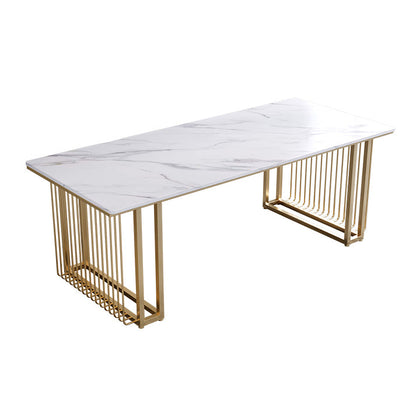 シンプルさ長方形の会議テーブルストーン固定ワークデスクオフィスのためのワークデスク