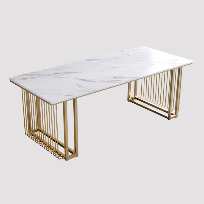 シンプルさ長方形の会議テーブルストーン固定ワークデスクオフィスのためのワークデスク