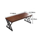 Rectangular Writing Desk Contemporary Style Solid Wood Office Desk