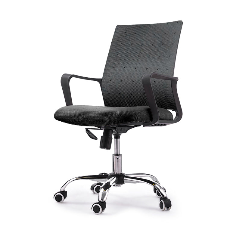 Modern Style Swivel Task Chair Tilt Mechanism Office Chair with Fixed Arms Clearhalo 'furn' 'furn_office_chair' 'Furniture' 'Office Chairs' 'Office Furniture' 'office_chair' 5439761
