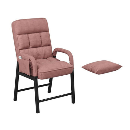 Eigentijdse stoffen bureau stoel vaste wapenstoel voor thuiskantoor