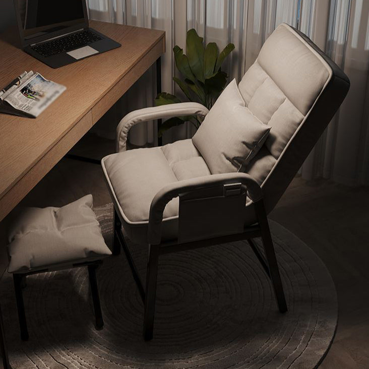 Silla de escritorio de tela contemporánea silla de oficina fija para la oficina en casa