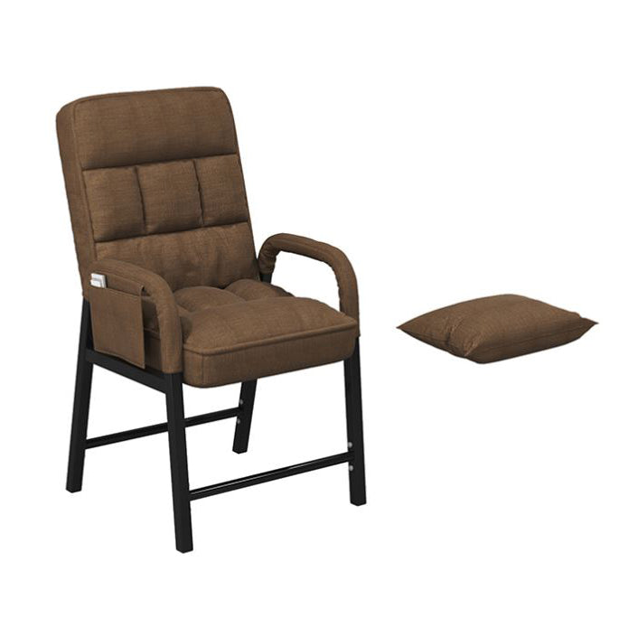 Silla de escritorio de tela contemporánea silla de oficina fija para la oficina en casa