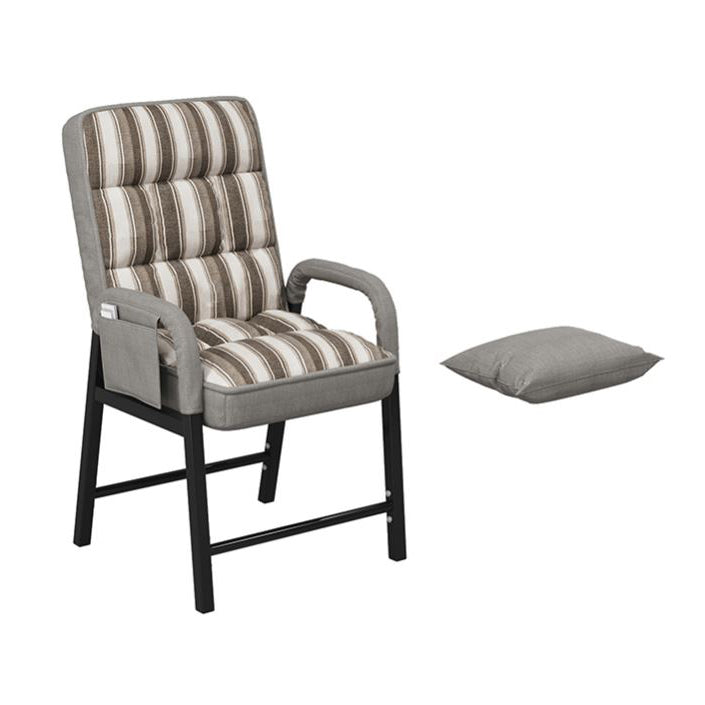 Silla de escritorio de tela contemporánea silla de oficina fija para la oficina en casa