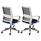 Contemporary Office Computer Chair Ergonomic Mesh Task Arm Chair White-Blue 2 Piece Set Without Headrest Clearhalo 'furn' 'furn_office_chair' 'Furniture' 'Office Chairs' 'Office Furniture' 'office_chair' 5439905