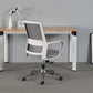 Contemporary Office Computer Chair Ergonomic Mesh Task Arm Chair White-Gray 1 Piece Without Headrest Clearhalo 'furn' 'furn_office_chair' 'Furniture' 'Office Chairs' 'Office Furniture' 'office_chair' 5439907