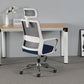Contemporary Office Computer Chair Ergonomic Mesh Task Arm Chair White-Blue 1 Piece With Headrest Clearhalo 'furn' 'furn_office_chair' 'Furniture' 'Office Chairs' 'Office Furniture' 'office_chair' 5439910