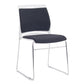 Mid-back Office Chair Plastic/Sponge Seat Armless Office Chair Textured Black 1 Piece Clearhalo 'furn' 'furn_office_chair' 'Furniture' 'Office Chairs' 'Office Furniture' 'office_chair' 5440000