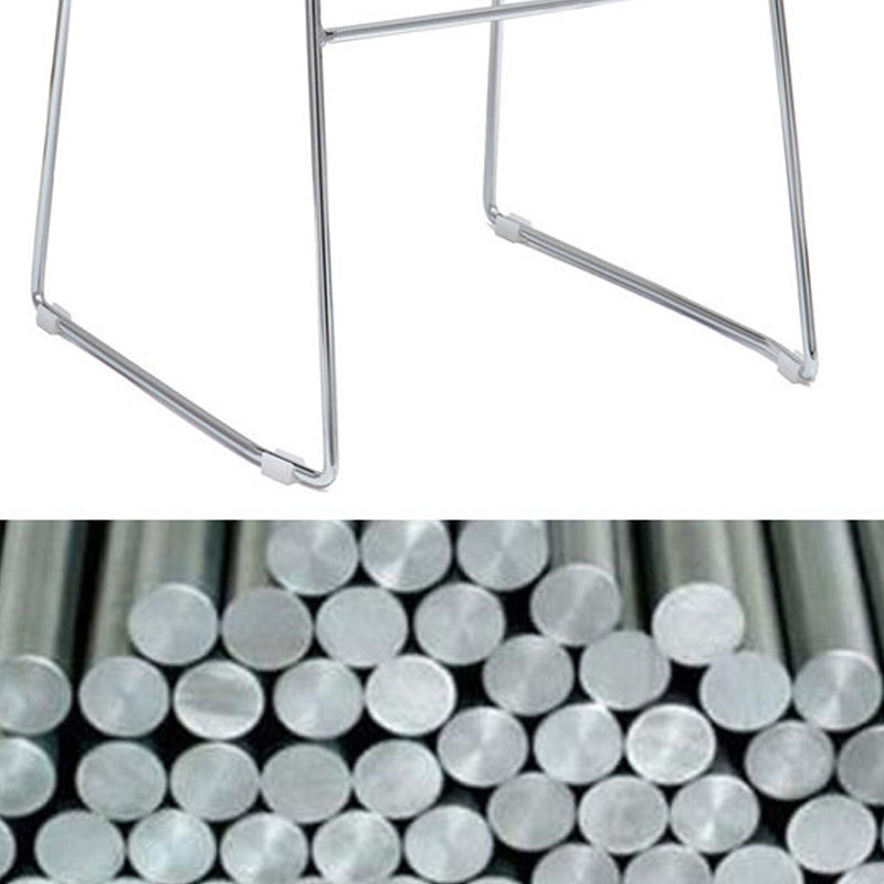 Mid-back Office Chair Plastic/Sponge Seat Armless Office Chair Clearhalo 'furn' 'furn_office_chair' 'Furniture' 'Office Chairs' 'Office Furniture' 'office_chair' 5440006