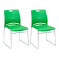 Mid-back Office Chair Plastic/Sponge Seat Armless Office Chair Green 2 Piece Set Clearhalo 'furn' 'furn_office_chair' 'Furniture' 'Office Chairs' 'Office Furniture' 'office_chair' 5440016