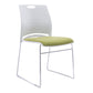Mid-back Office Chair Plastic/Sponge Seat Armless Office Chair White-Green 1 Piece Clearhalo 'furn' 'furn_office_chair' 'Furniture' 'Office Chairs' 'Office Furniture' 'office_chair' 5440027
