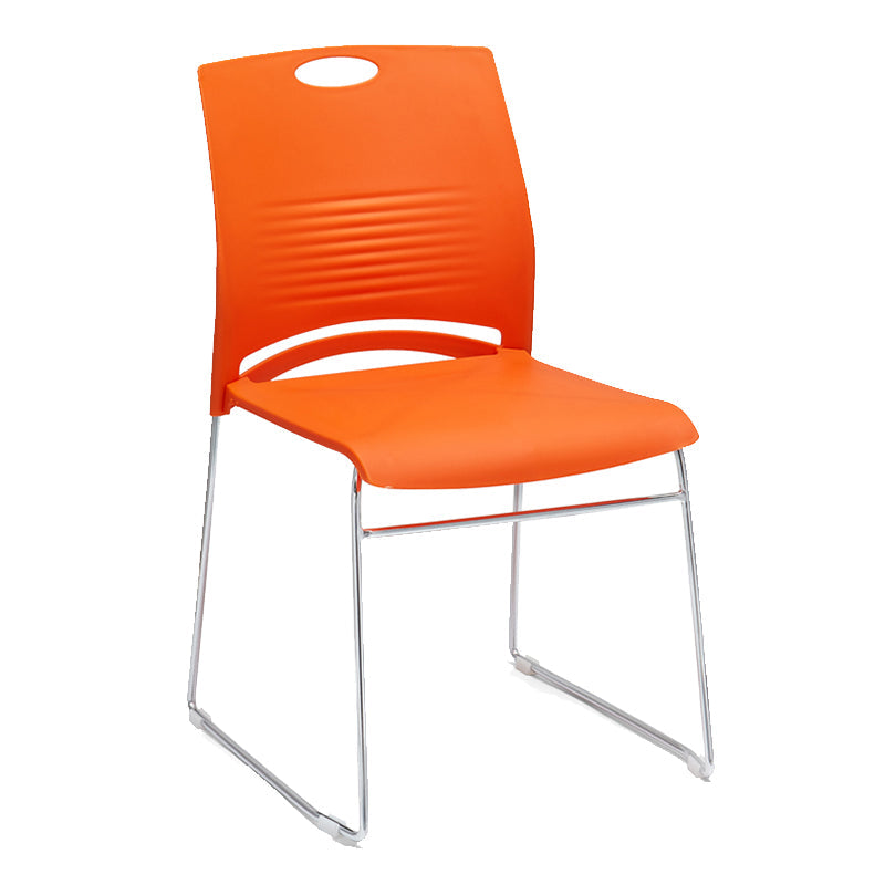 Mid-back Office Chair Plastic/Sponge Seat Armless Office Chair 1 Piece Clearhalo 'furn' 'furn_office_chair' 'Furniture' 'Office Chairs' 'Office Furniture' 'office_chair' 5440030