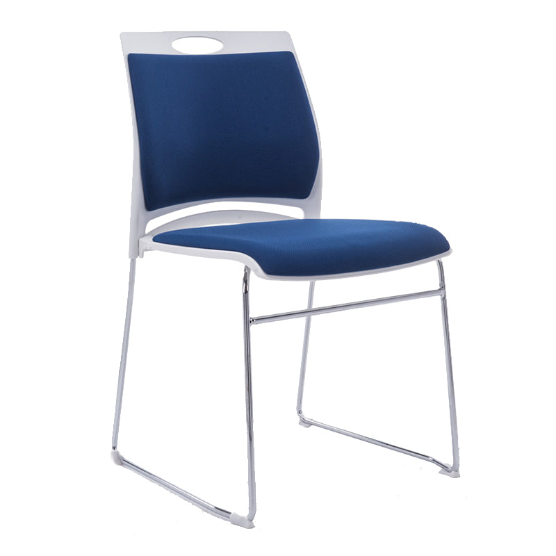 Mid-back Office Chair Plastic/Sponge Seat Armless Office Chair Royal Blue 1 Piece Clearhalo 'furn' 'furn_office_chair' 'Furniture' 'Office Chairs' 'Office Furniture' 'office_chair' 5440033