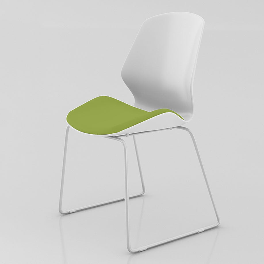 Mittlerer Rückenstuhl mit Schwammkissen Plastik -Backoffice Stuhl