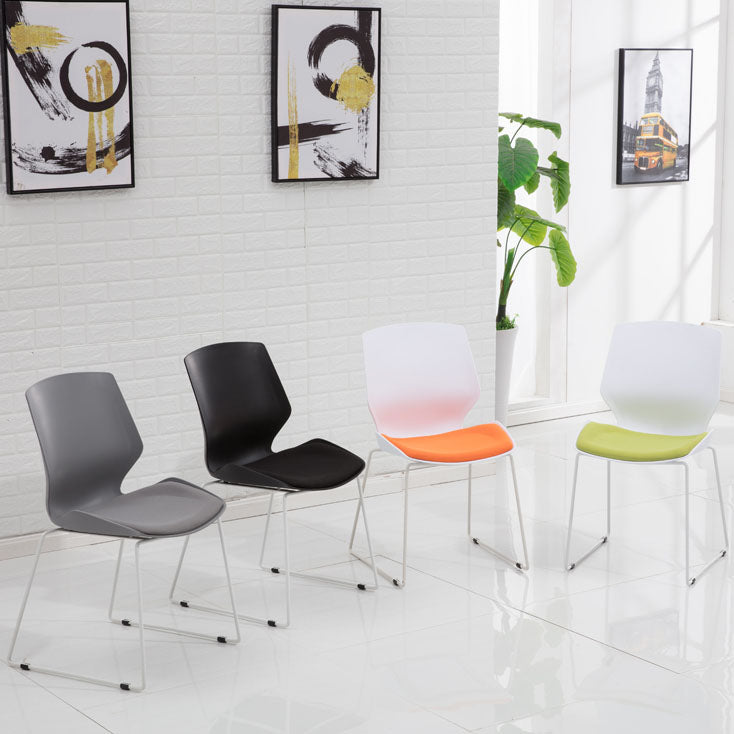 Middle Back Desk Chair met sponskussen plastic achterbanstoel