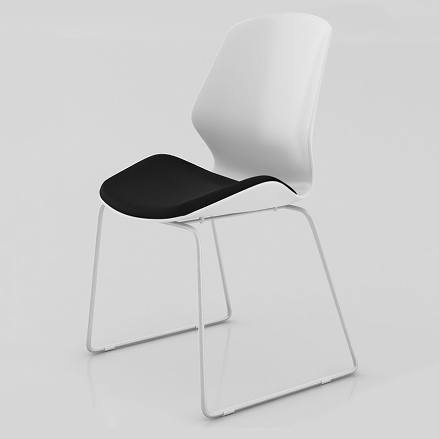 Mittlerer Rückenstuhl mit Schwammkissen Plastik -Backoffice Stuhl