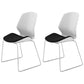 Middle Back Desk Chair with Sponge Cushion Plastic Back Office Chair