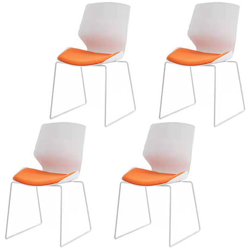 Middle Back Desk Chair met sponskussen plastic achterbanstoel