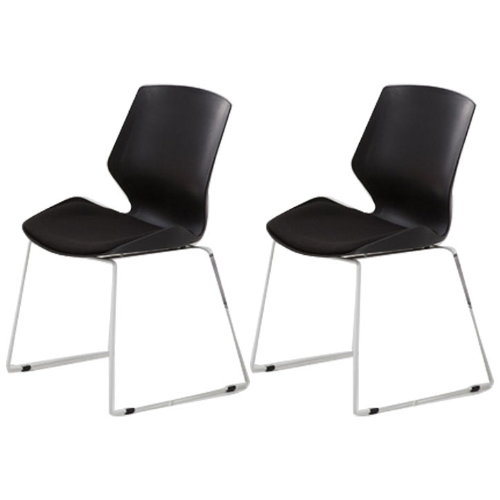 Middle Back Desk Chair met sponskussen plastic achterbanstoel