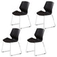 Middle Back Desk Chair with Sponge Cushion Plastic Back Office Chair