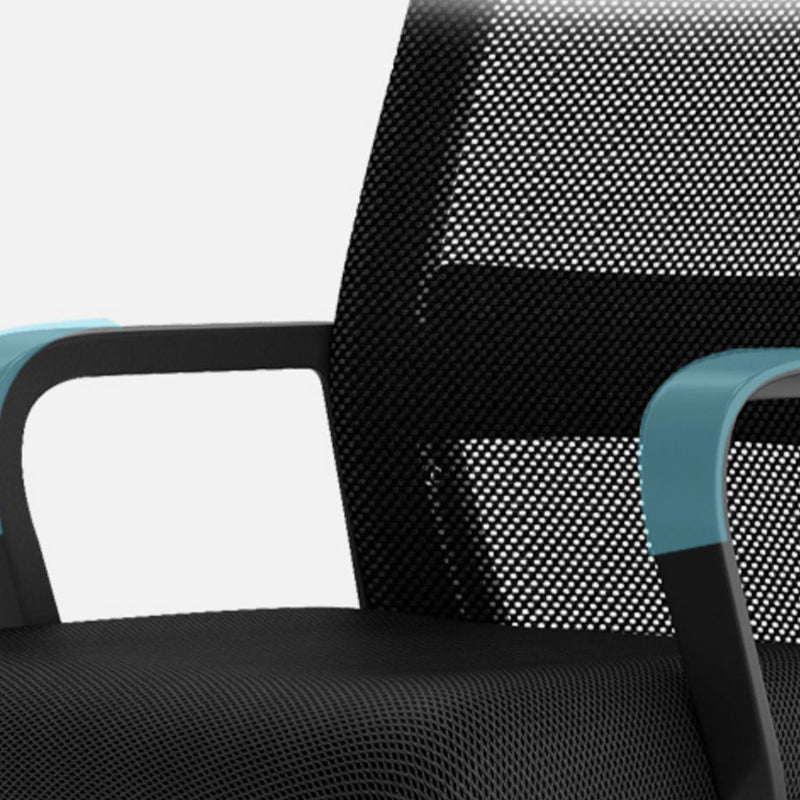 Silla de altura ajustable de escritorio negro moderno para la oficina en casa