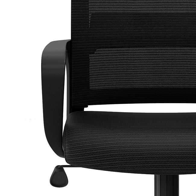 Silla de oficina de estilo moderno brazos fijos sin silla de escritorio angustiante